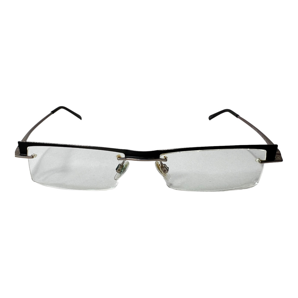 CAROLINA HERRERA CH-212-2829 Black rectangular Silver Frames 51-18-130 H3706